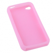 Силиконовый чехол для iPhone 4/4S - розовый