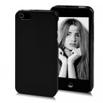 Чехол-накладка для iPhone 5 / 5S Electroplated (зеркальная, чёрная)