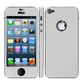 Наклейка skin для iPhone 5 /5S (белая, карбоновая)